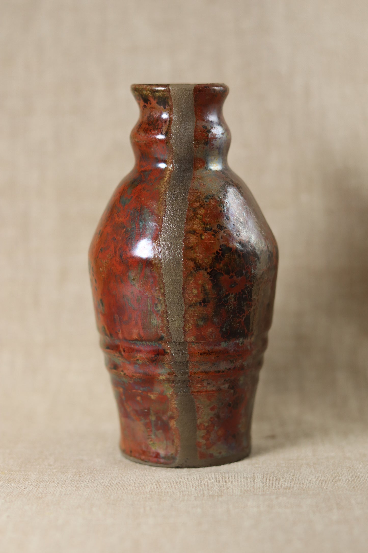 Raku Bottle Vase