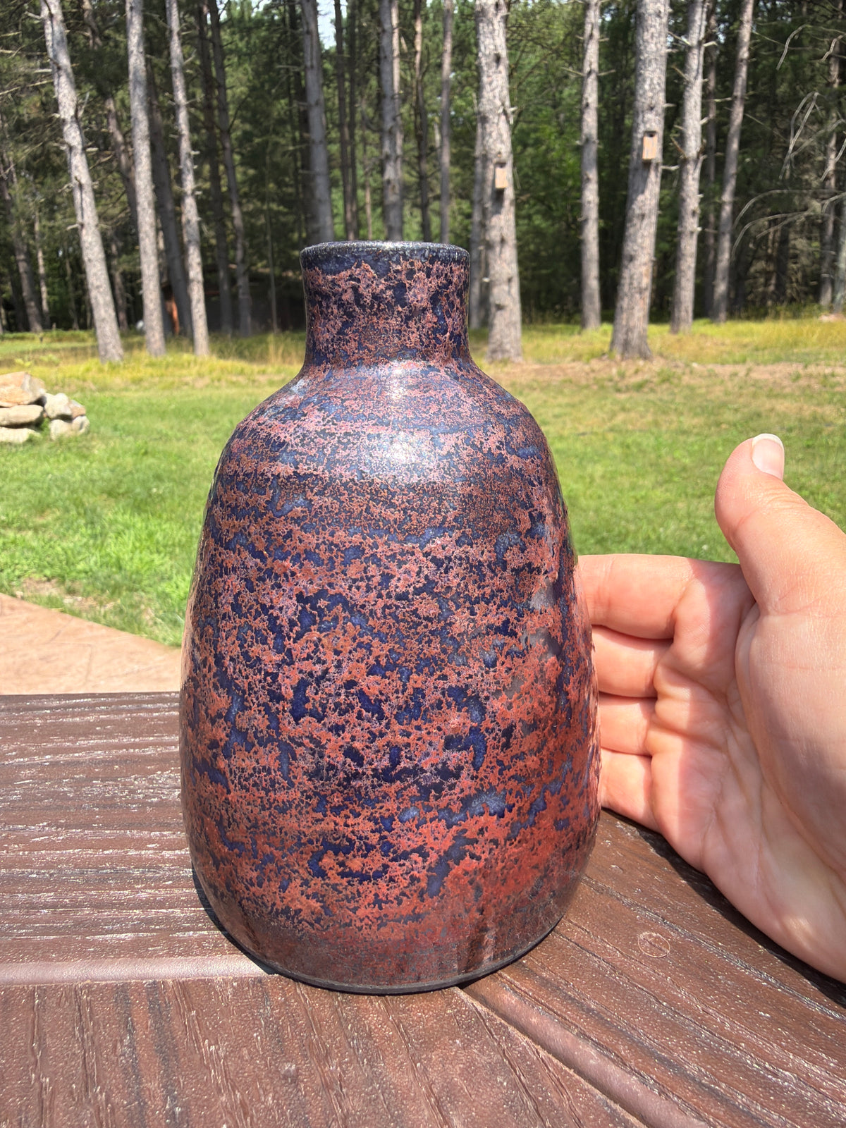 Raku Vase