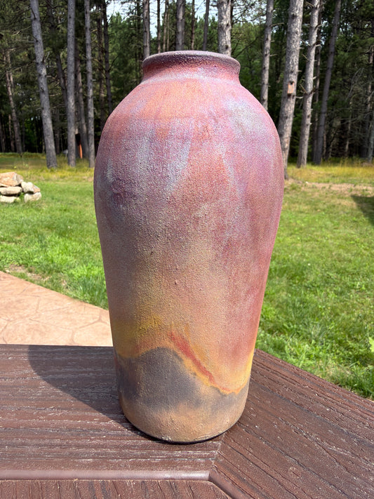 Raku Vase