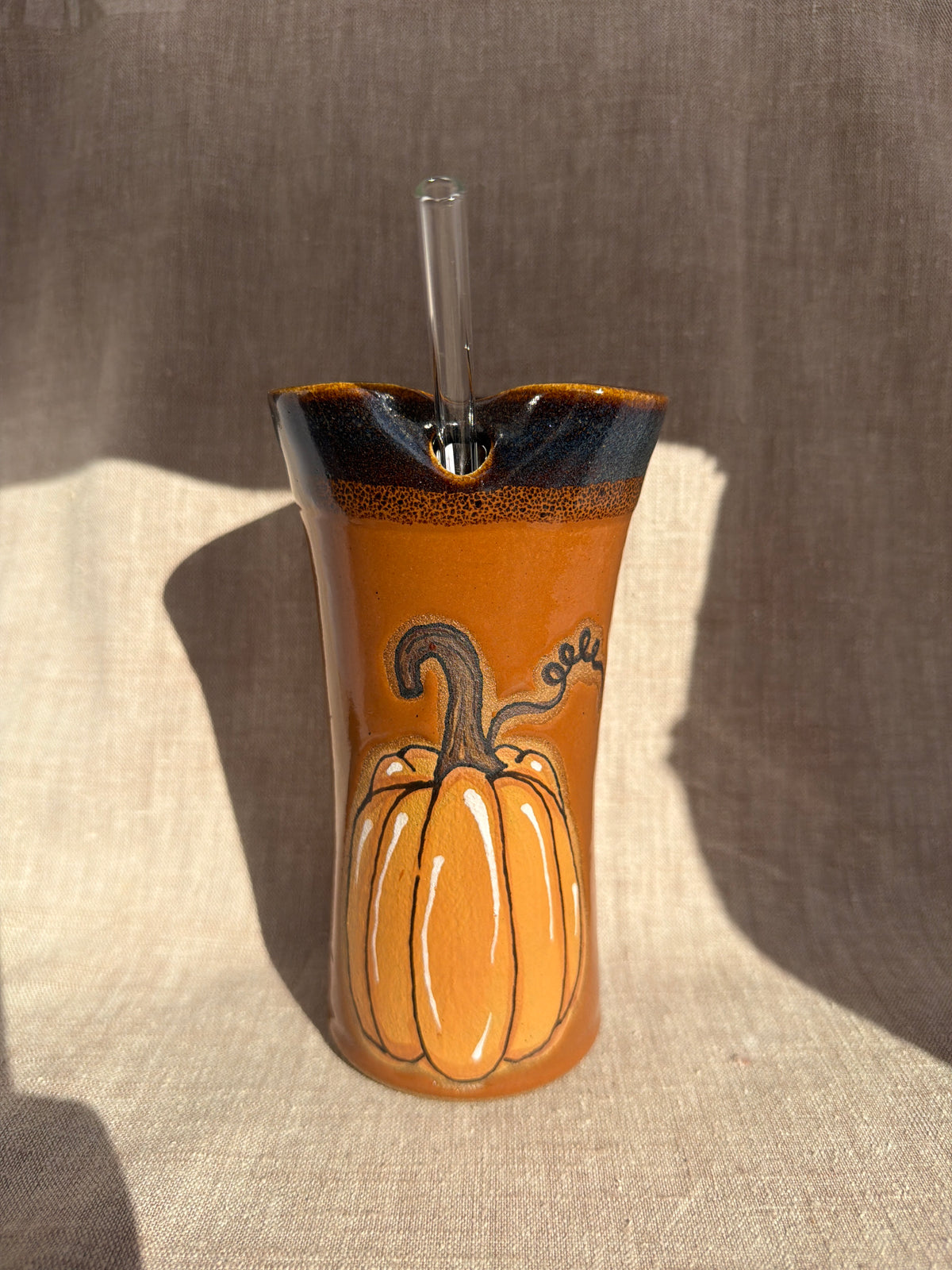 Pumpkin Straw Cup