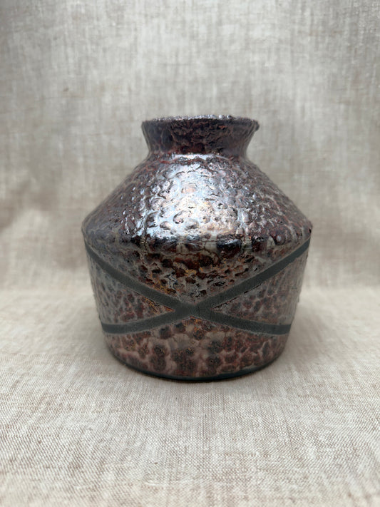 Raku Vase