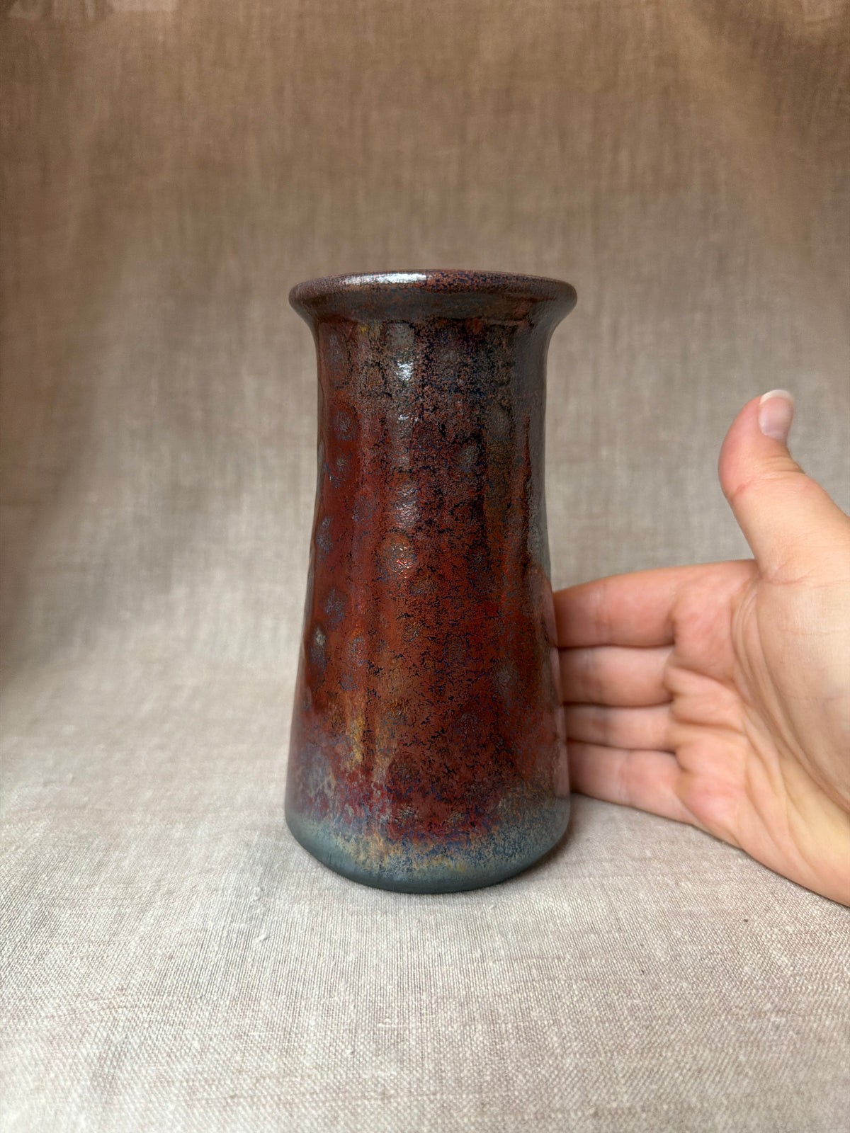 Raku Vase