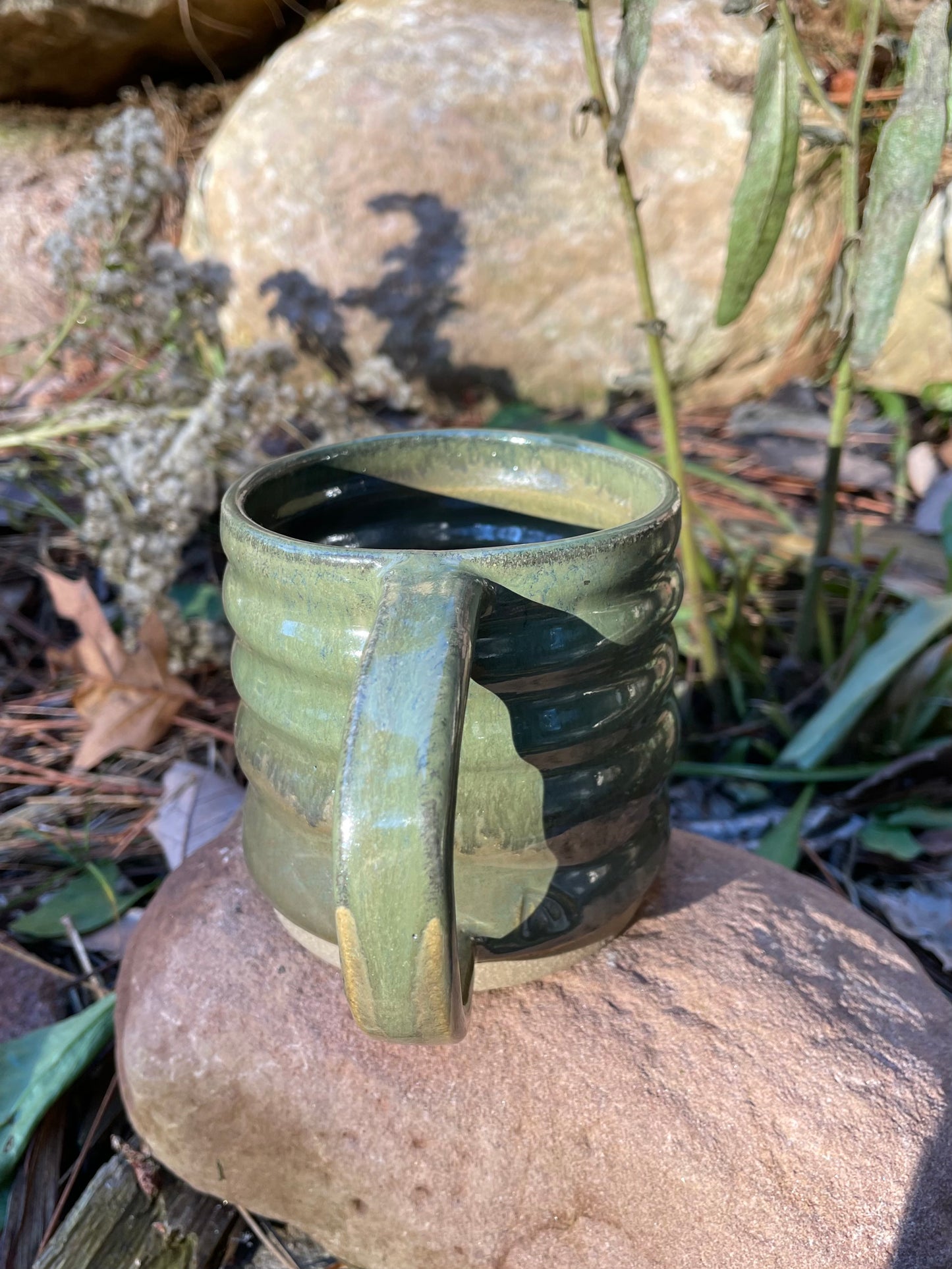 Glassy Green Mug