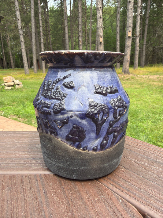 Raku Vase