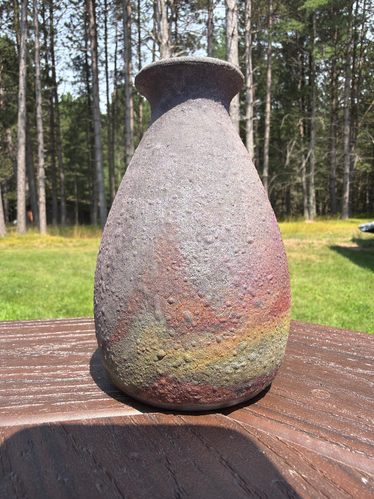 Raku Vase