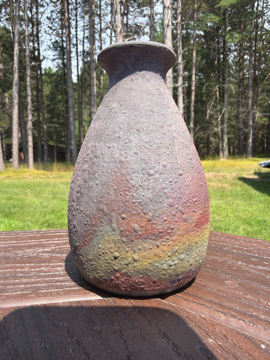 Raku Vase