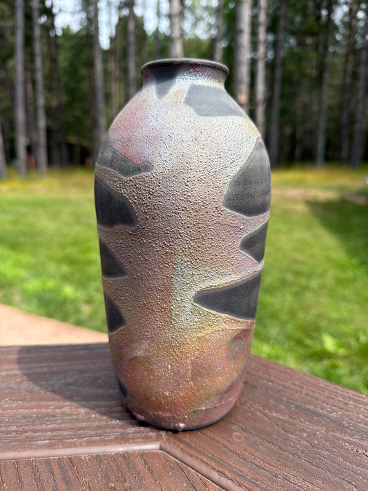 Raku Vase