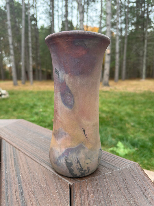 Raku Vase