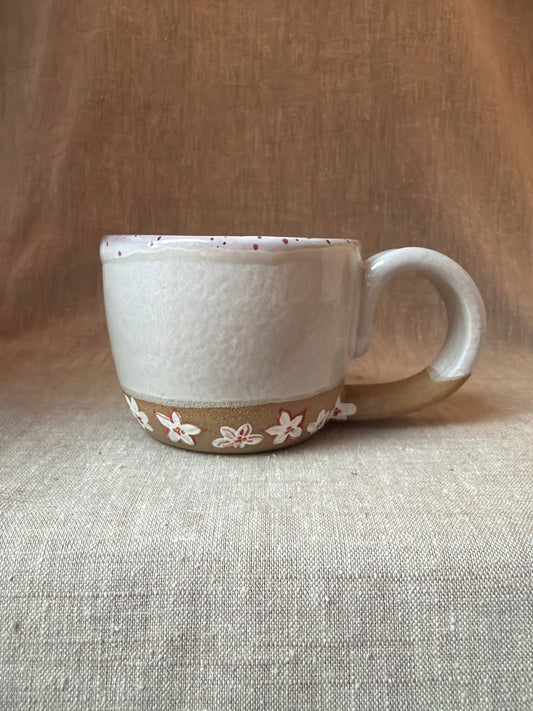 Short Flower Mug