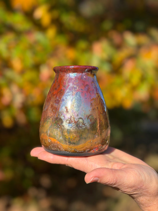 Raku Vase