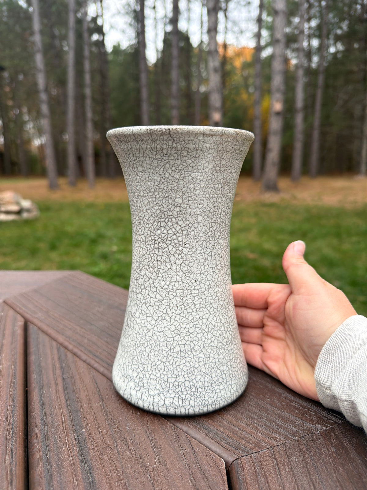 Raku Vase