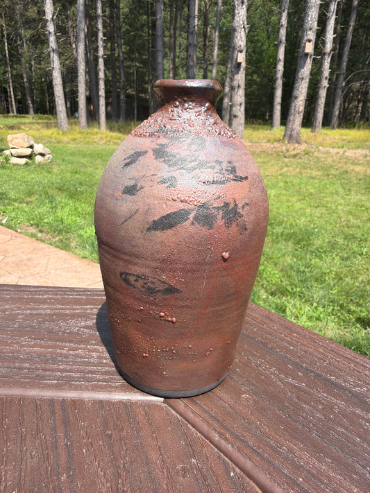 Raku Vase