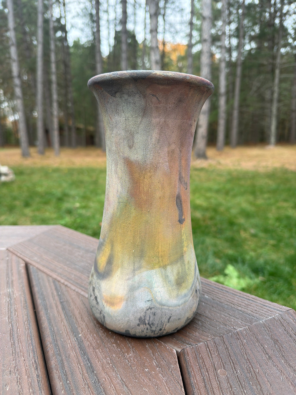 Raku Vase
