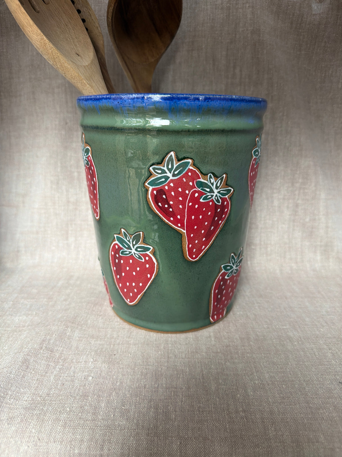 Strawberry Utensil Holder