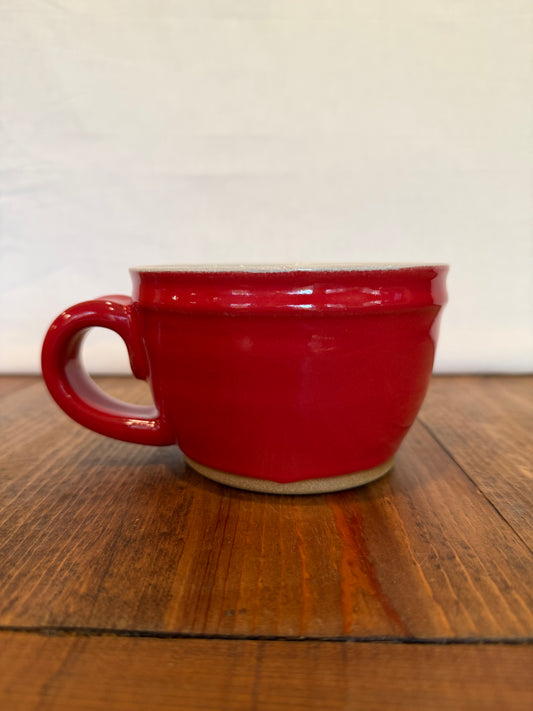 Red Cappuccino Mug