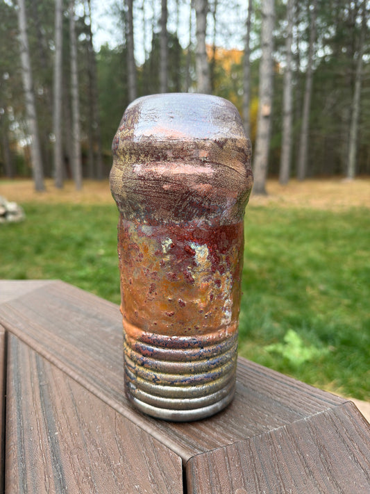 Raku Vase