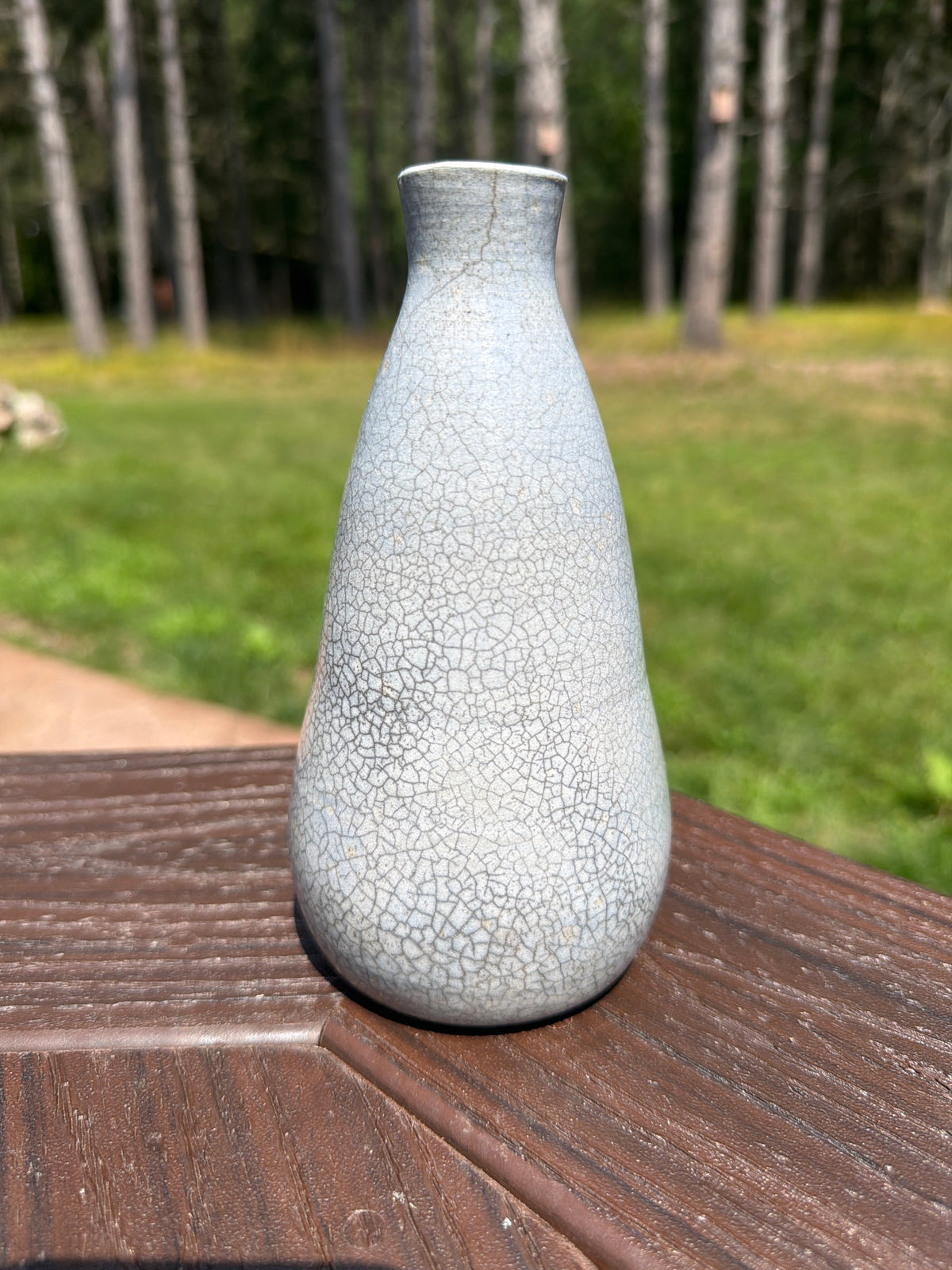 Raku Vase