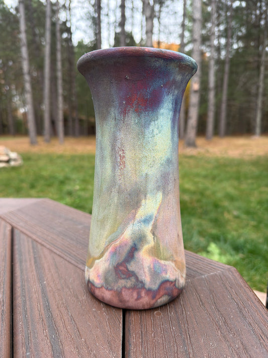 Raku Vase