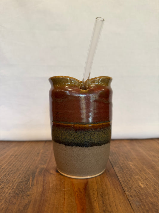 Rustic Straw Cup