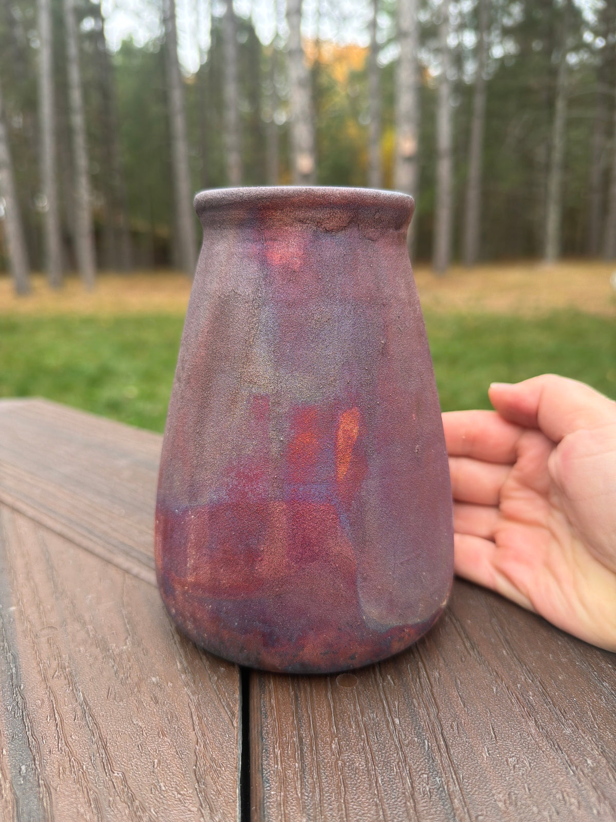 Raku Vase