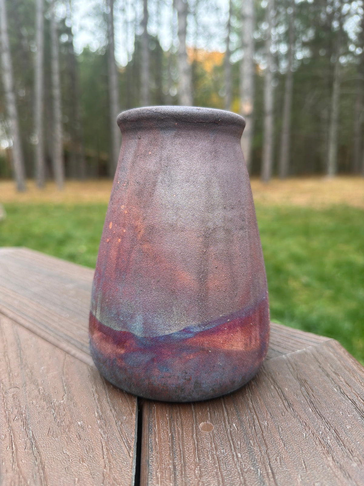 Raku Vase