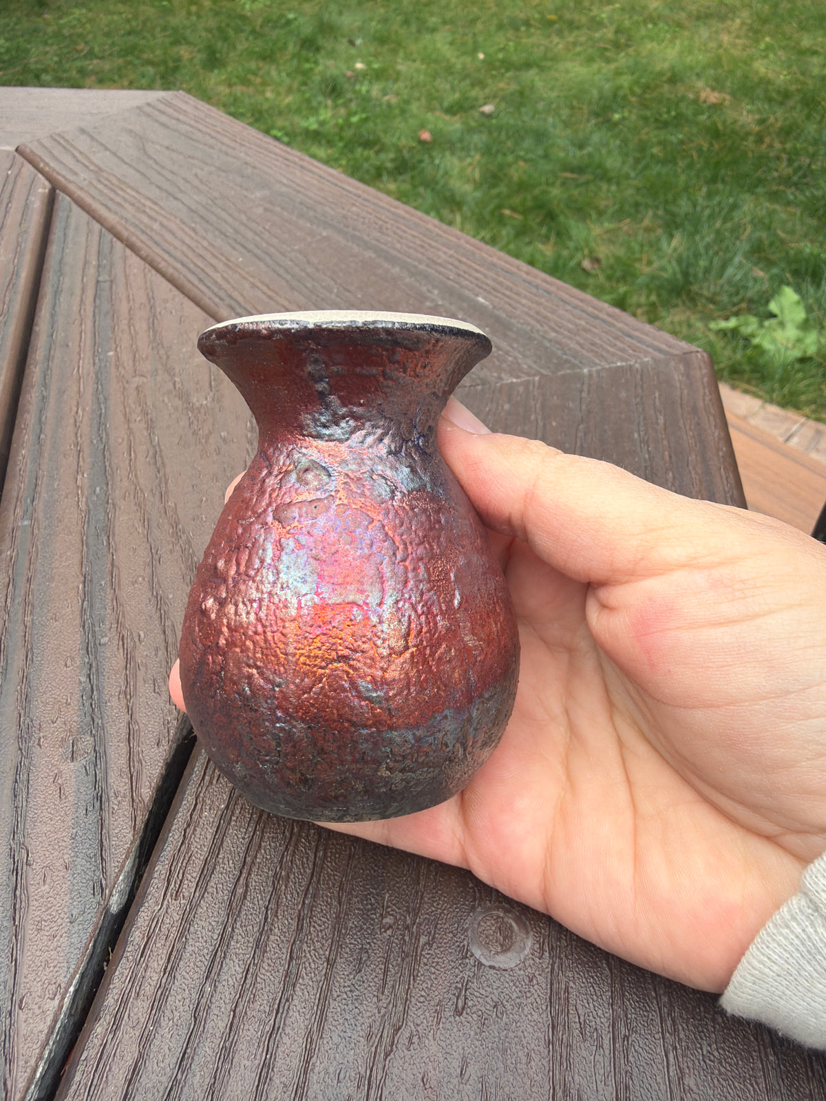 Raku Vase