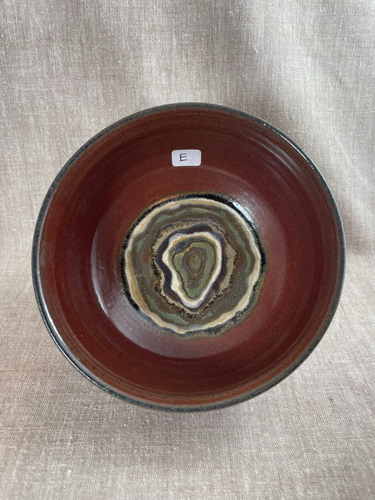 Iron Red Agate Bowl - E