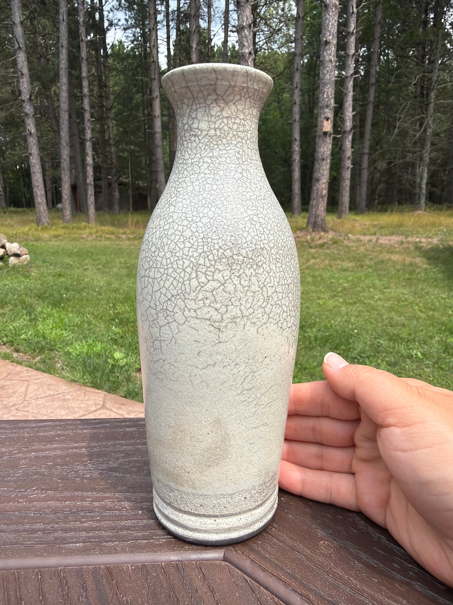 Raku Vase