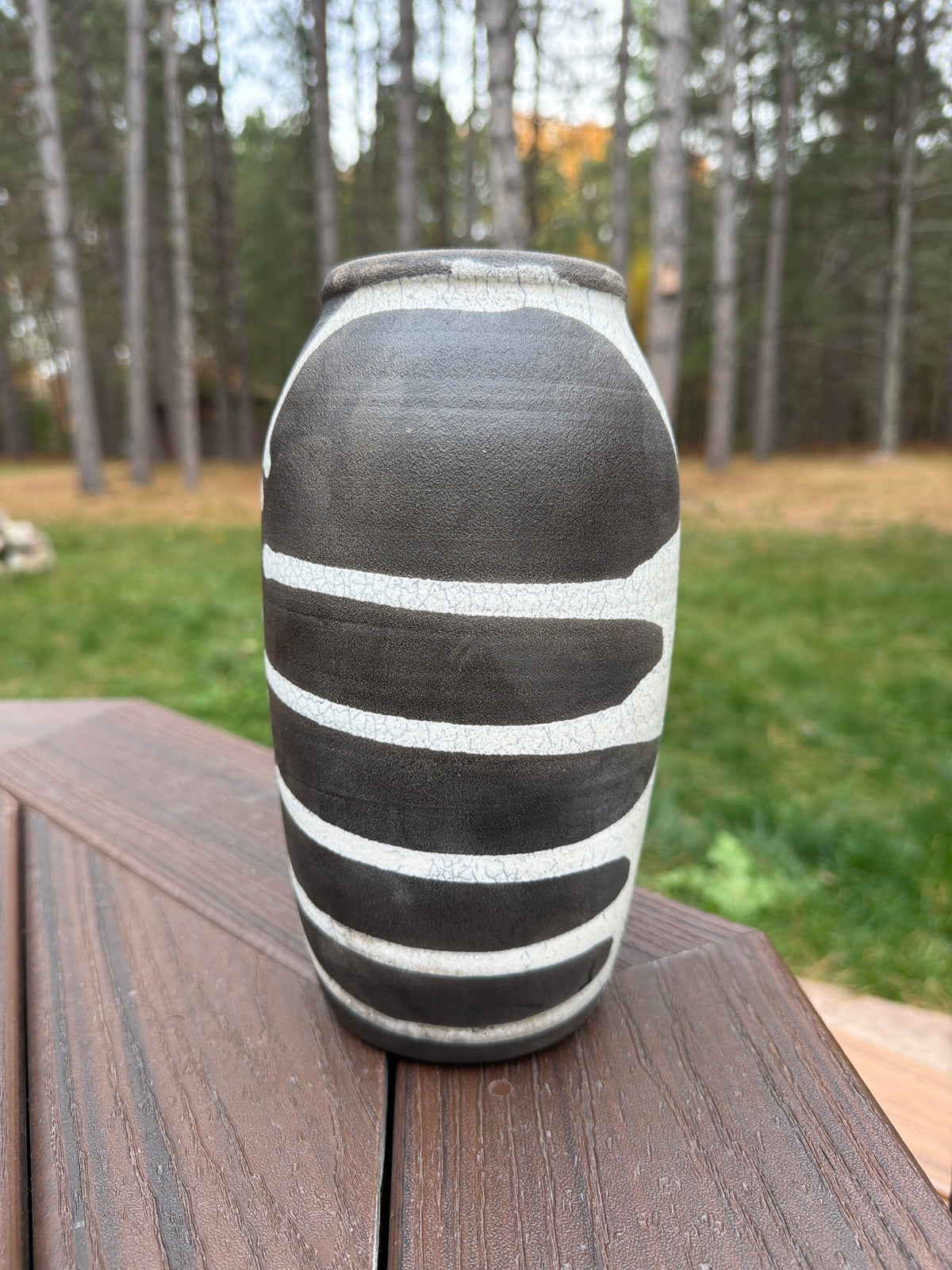 Raku Vase