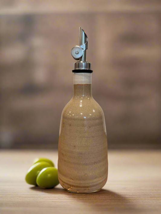 Tall Cream Oil Pourer