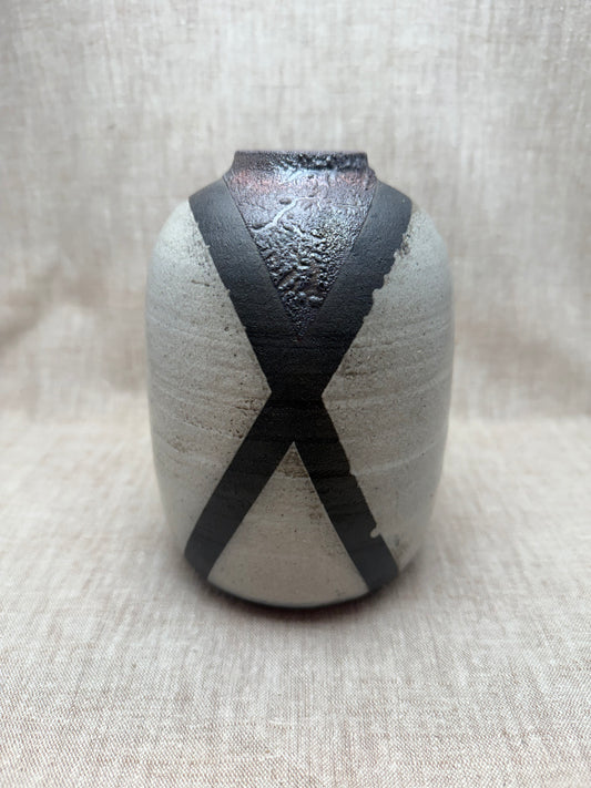 Raku Vase