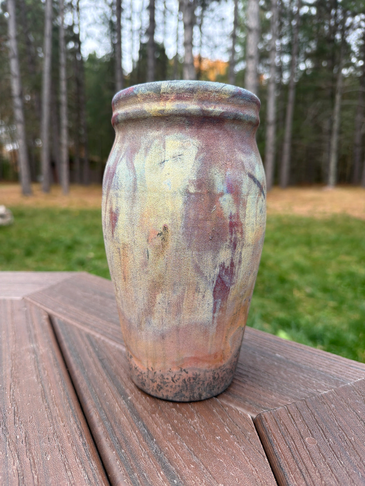 Raku Vase