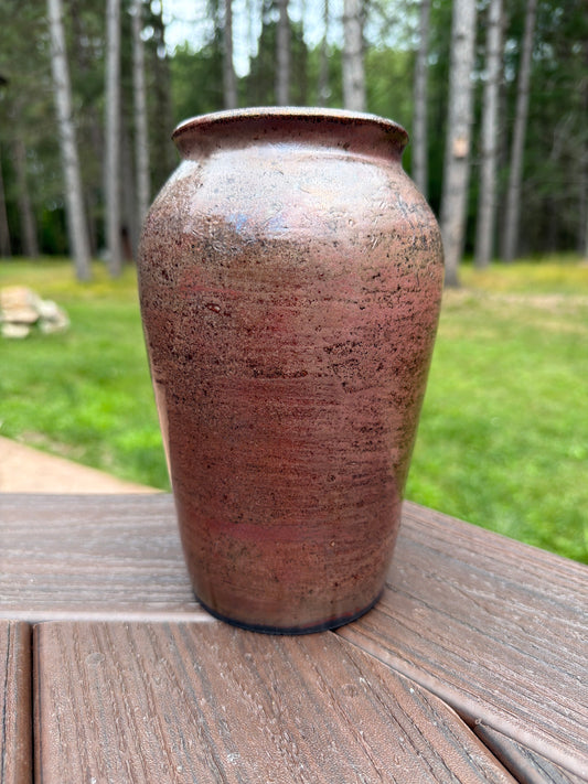 Raku Vase