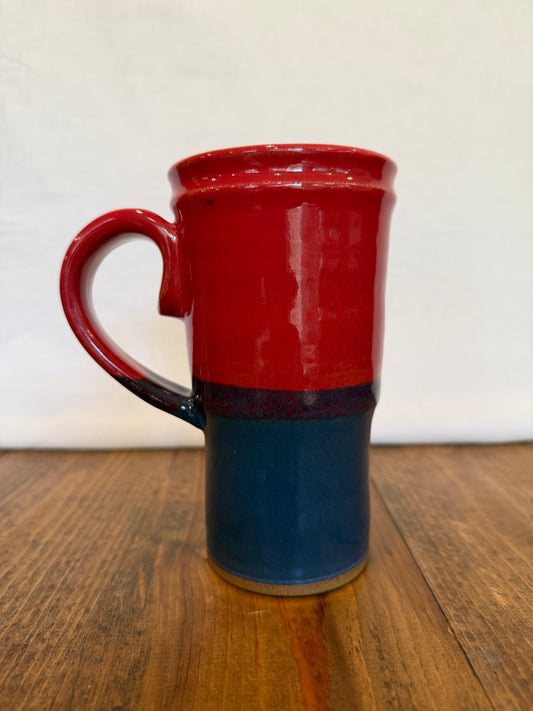 Blue & Red Travel Mug