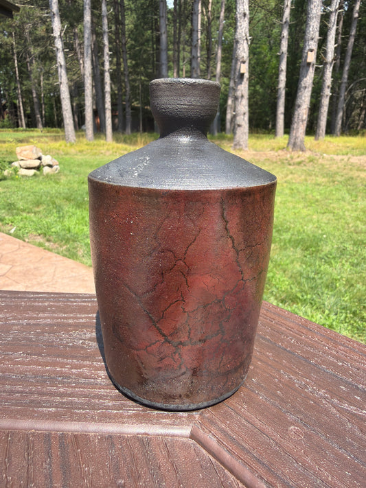 Raku Vase