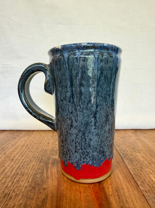 Drippy Blue Travel Mug