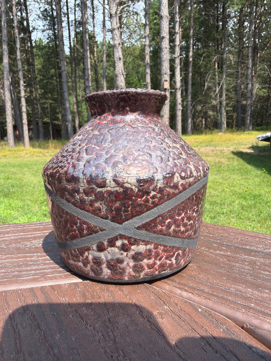 Raku Vase