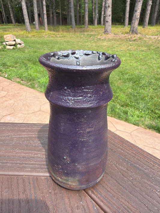 Raku Vase