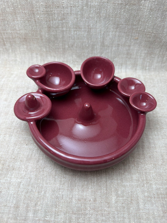 Dark Pink Jewelry Dish