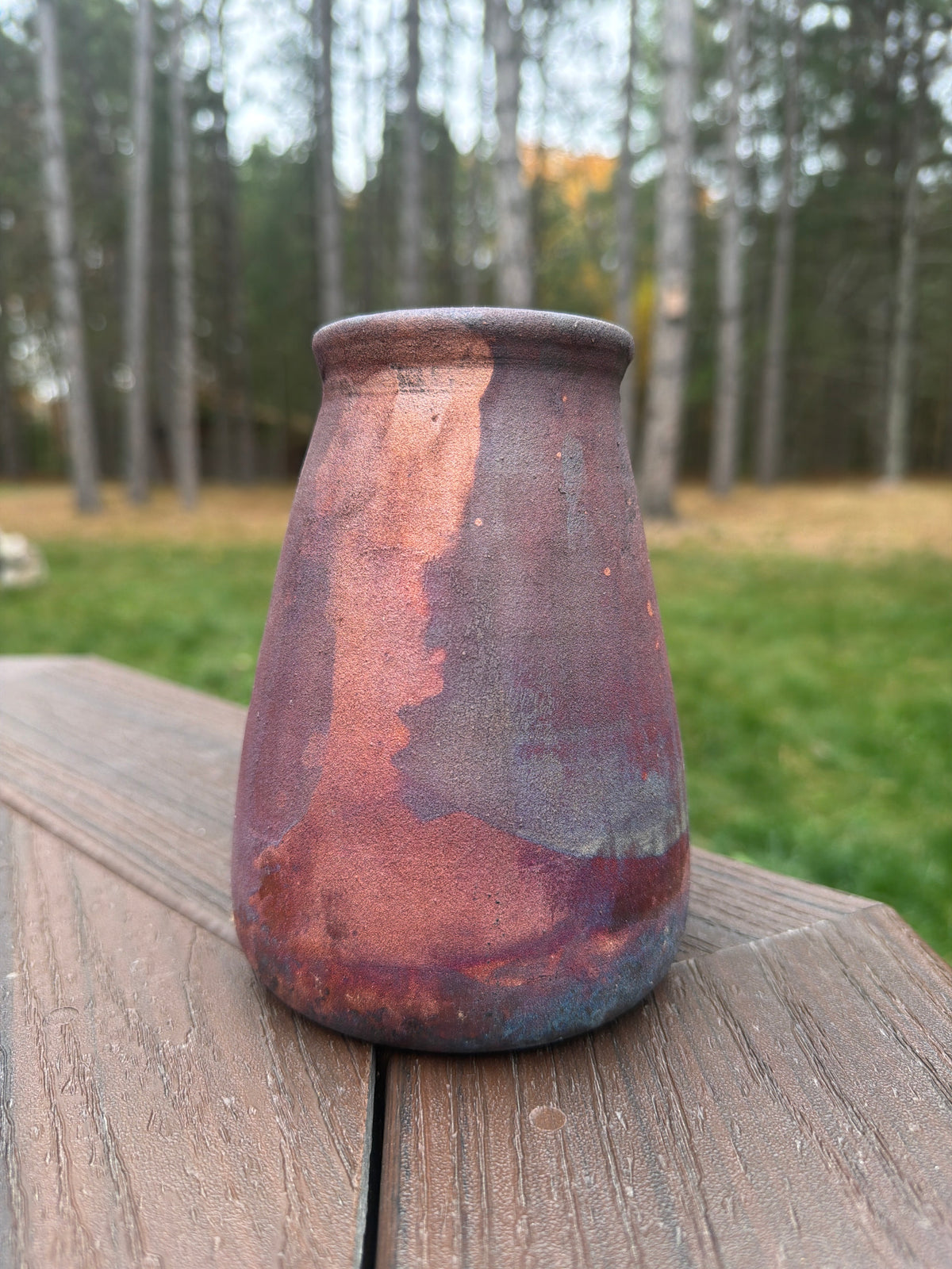 Raku Vase