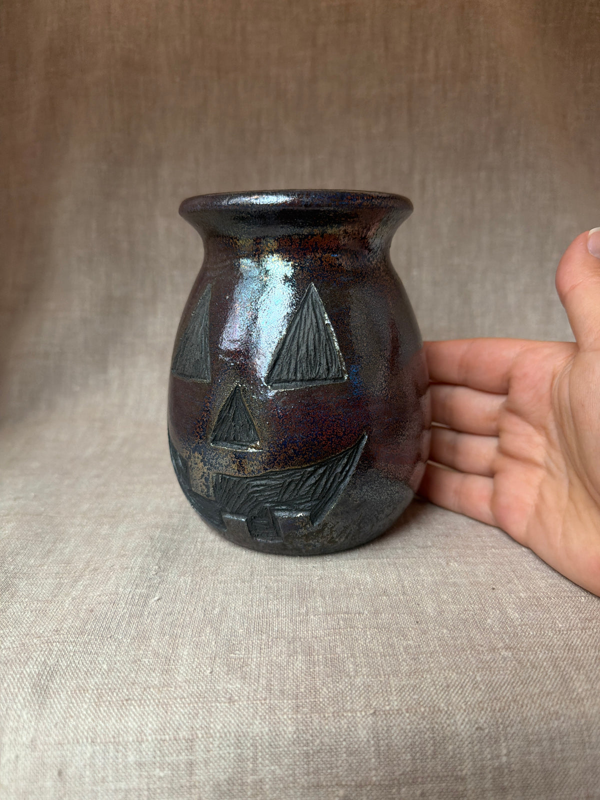 Raku Vase