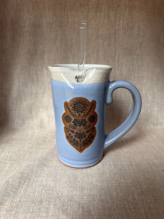 Cottage Core Straw Mug