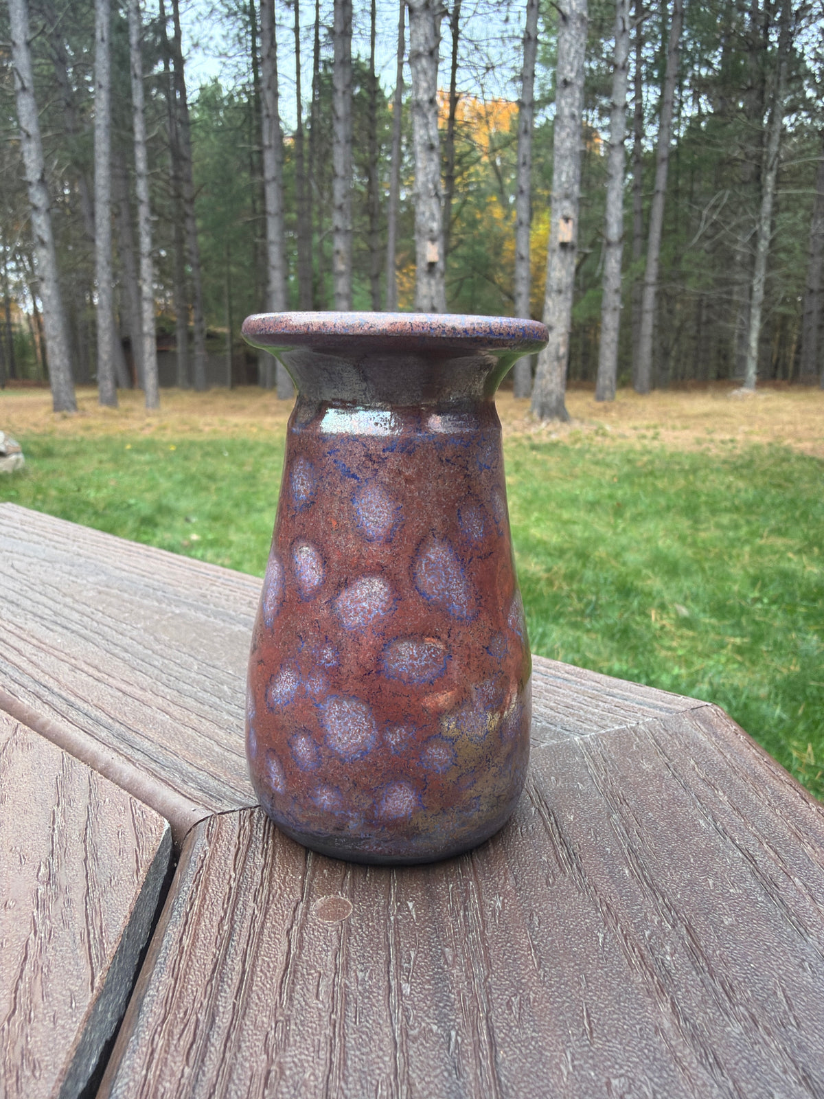 Raku Vase