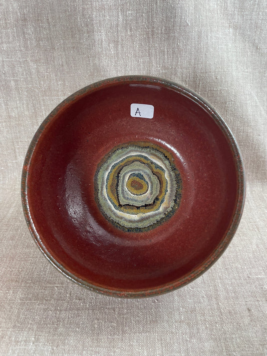 Iron Red Agate Bowl - A