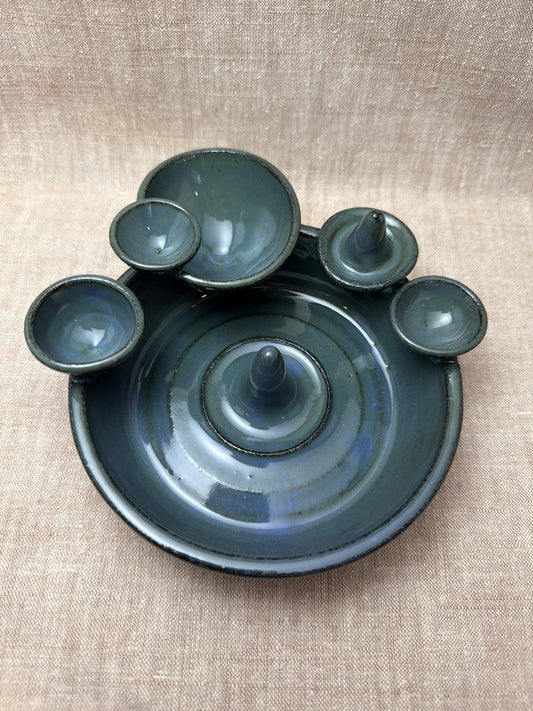 Lucious Blue Jewelry Dish