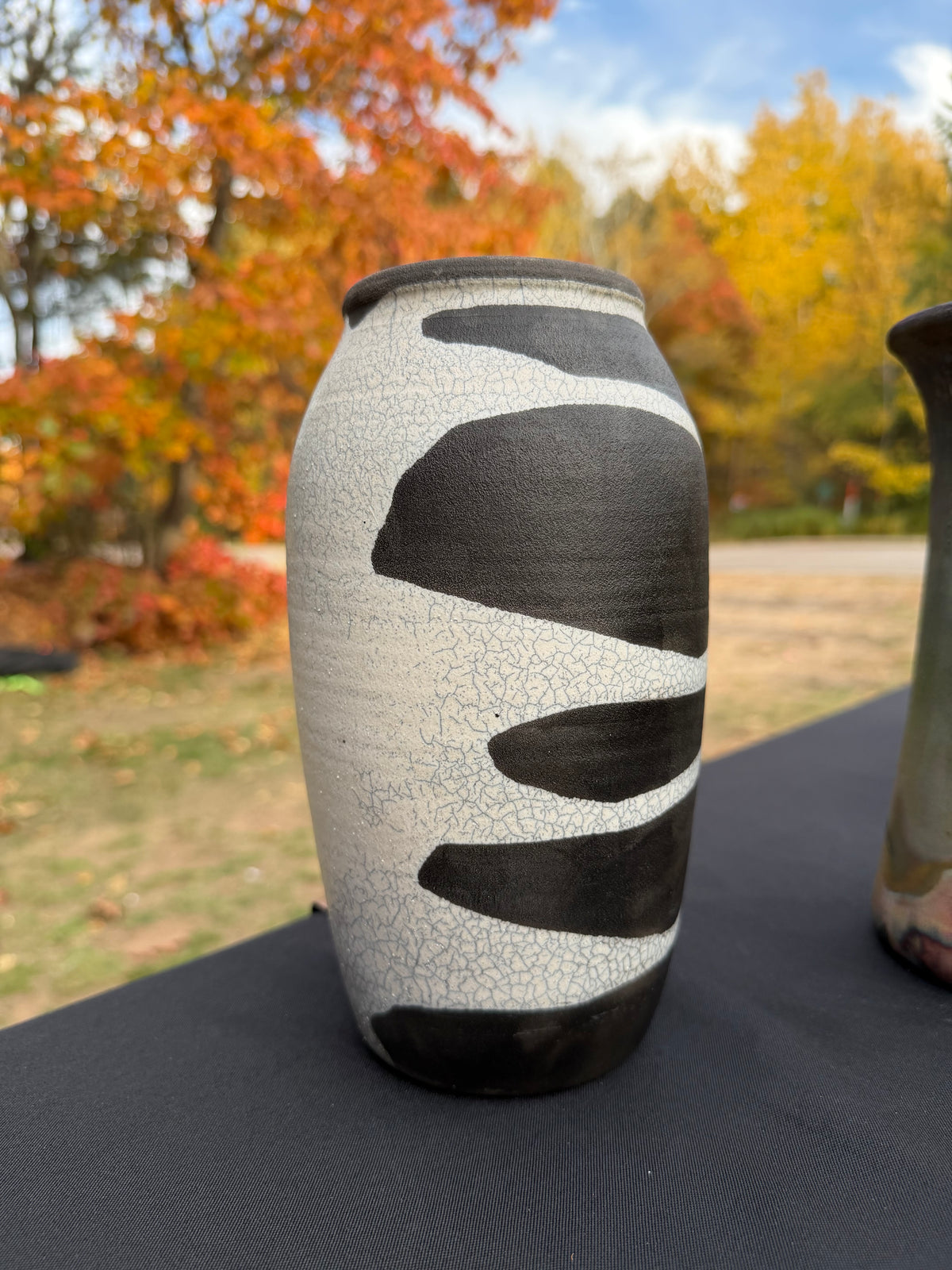 Raku Vase