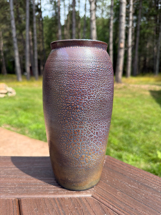 Raku Vase