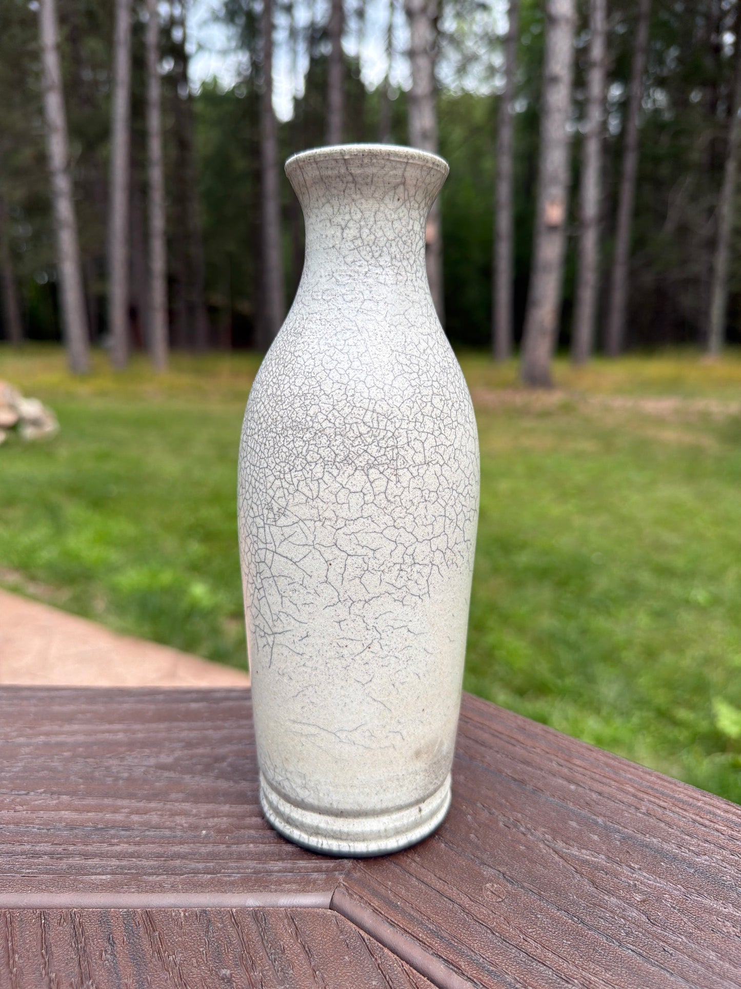 Raku Vase