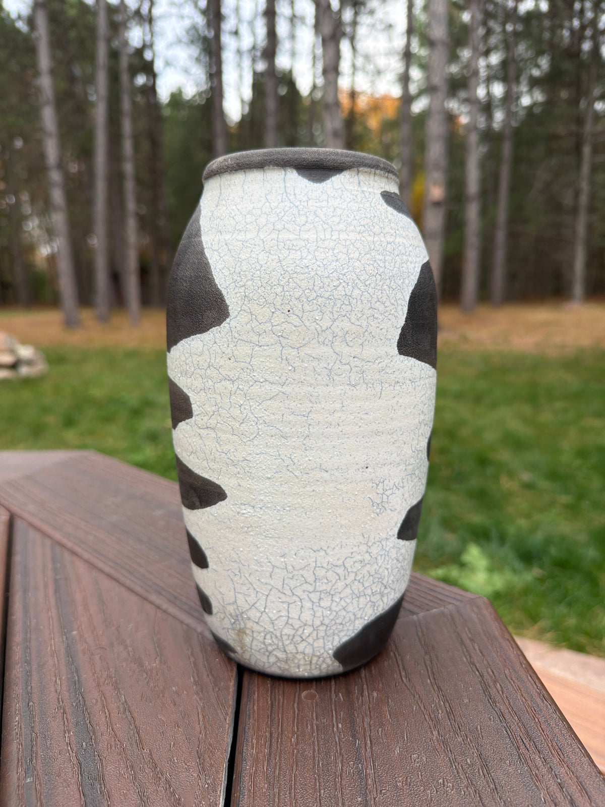 Raku Vase