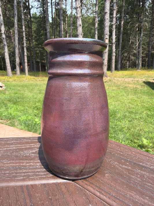 Raku Vase